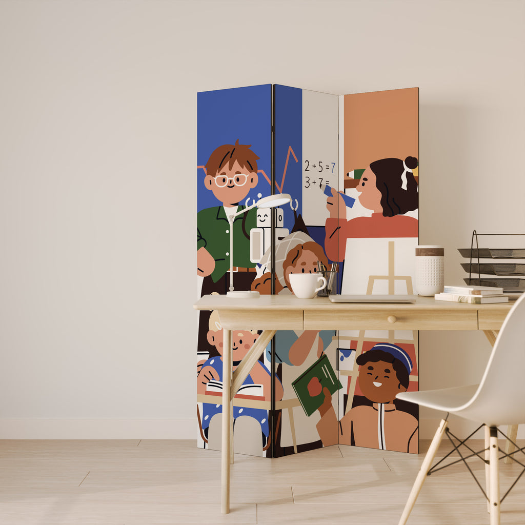 SCHOOL VIBE 3dílný paraván