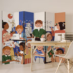 SCHOOL VIBE Παραβάν με 6 πάνελ