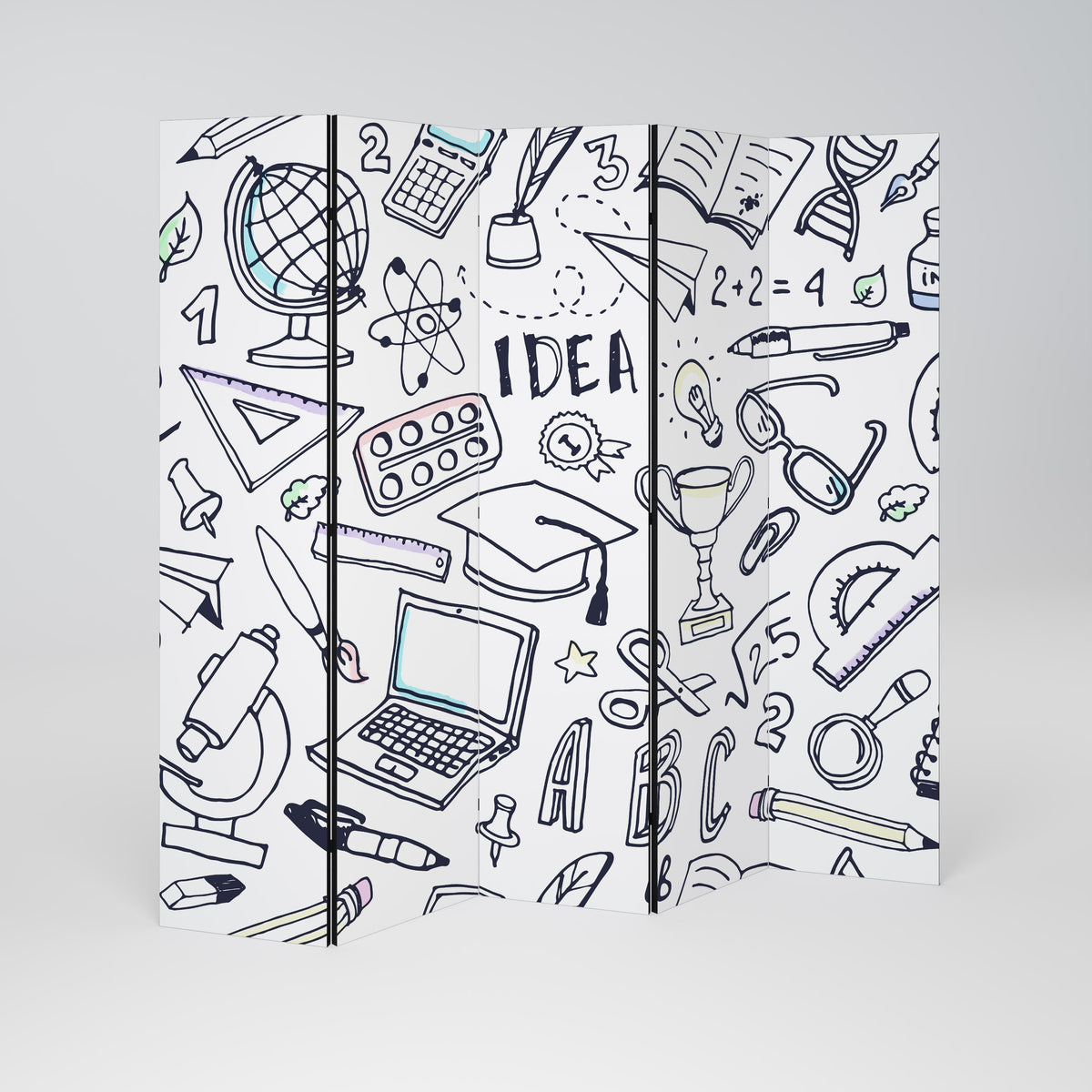 SCHOOL STUFF 5-teiliger Paravent