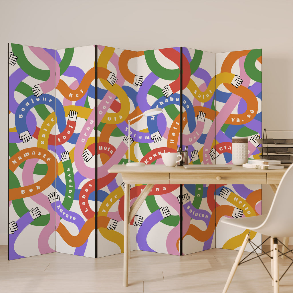 HELLO THERE Rumsavdelare 6 paneler