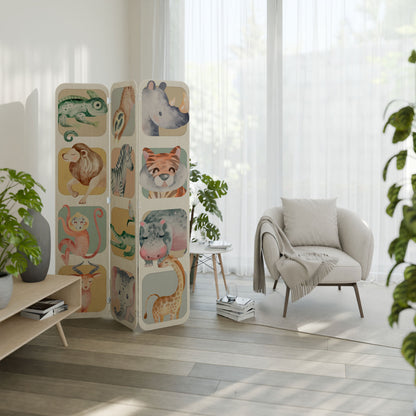 TROPICAL SQUAD 3-Panel Plywood Room Divider