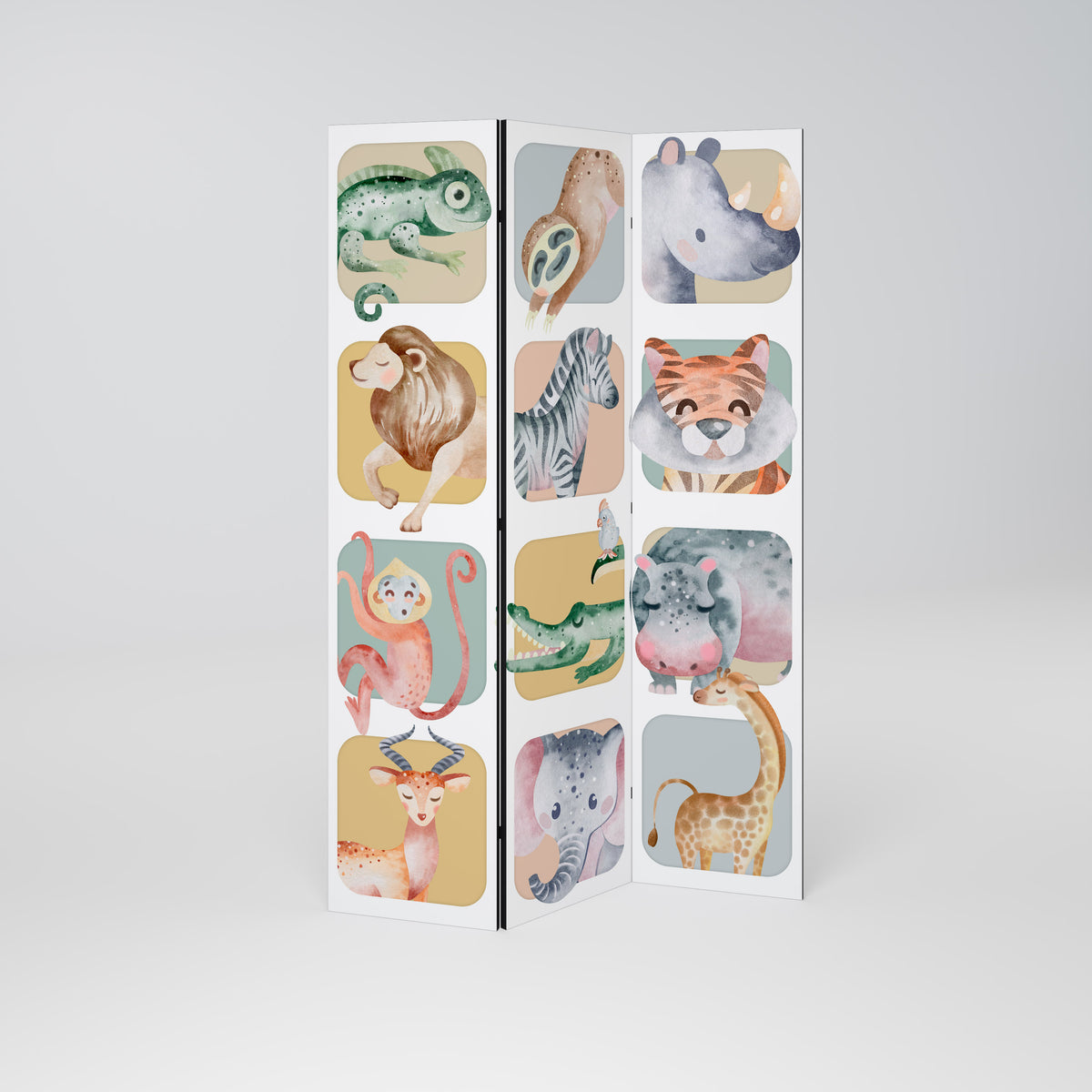 TROPICAL SQUAD 3-Panel Room Divider