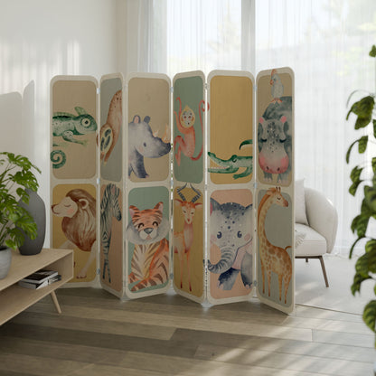 TROPICAL SQUAD 6-Panel Plywood Room Divider