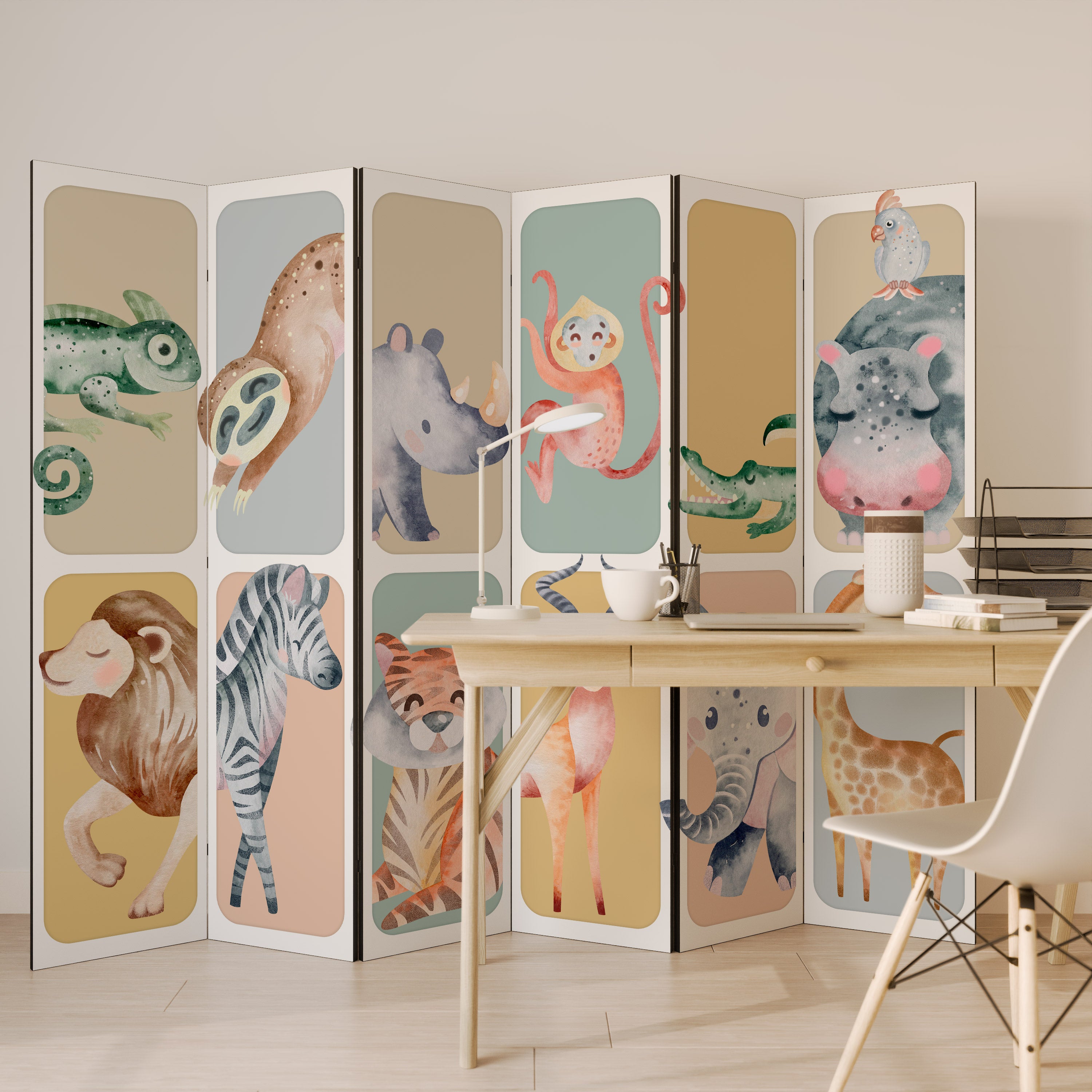 TROPICAL SQUAD Rumsavdelare 6 paneler