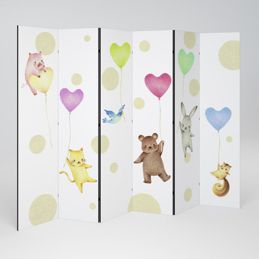 BALLOON FRIENDS Rumsavdelare 6 paneler