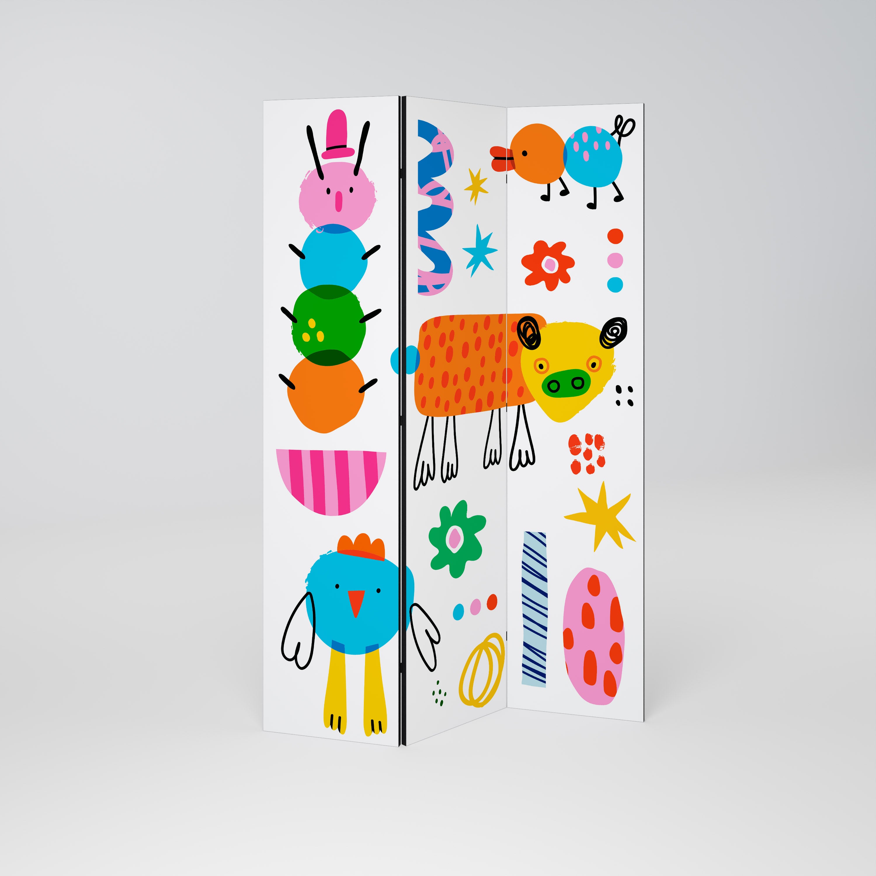 POWER OF IMAGINATION Biombo de 3 Painéis