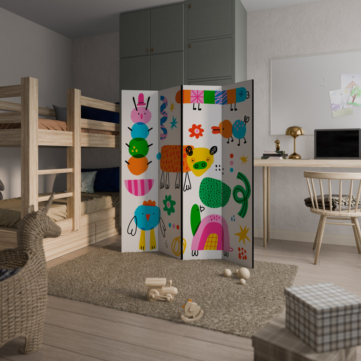 POWER OF IMAGINATION 4-teiliger Paravent