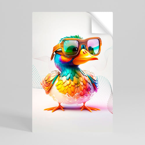 QUACKY FUN Peel and Stick Vertical Poster