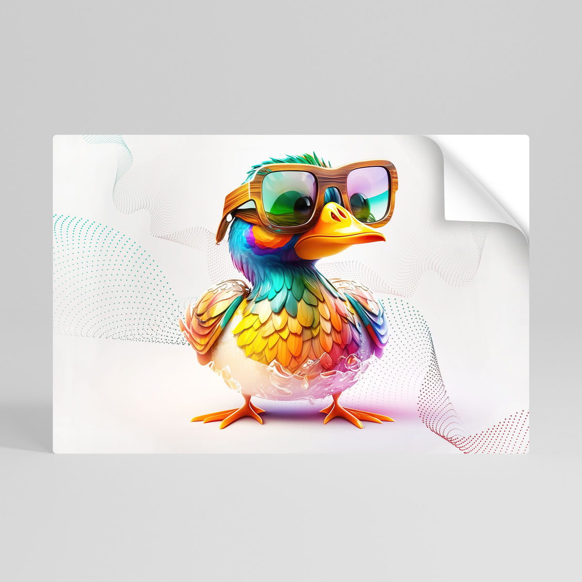 QUACKY FUN Självhäftande Horisontell Poster