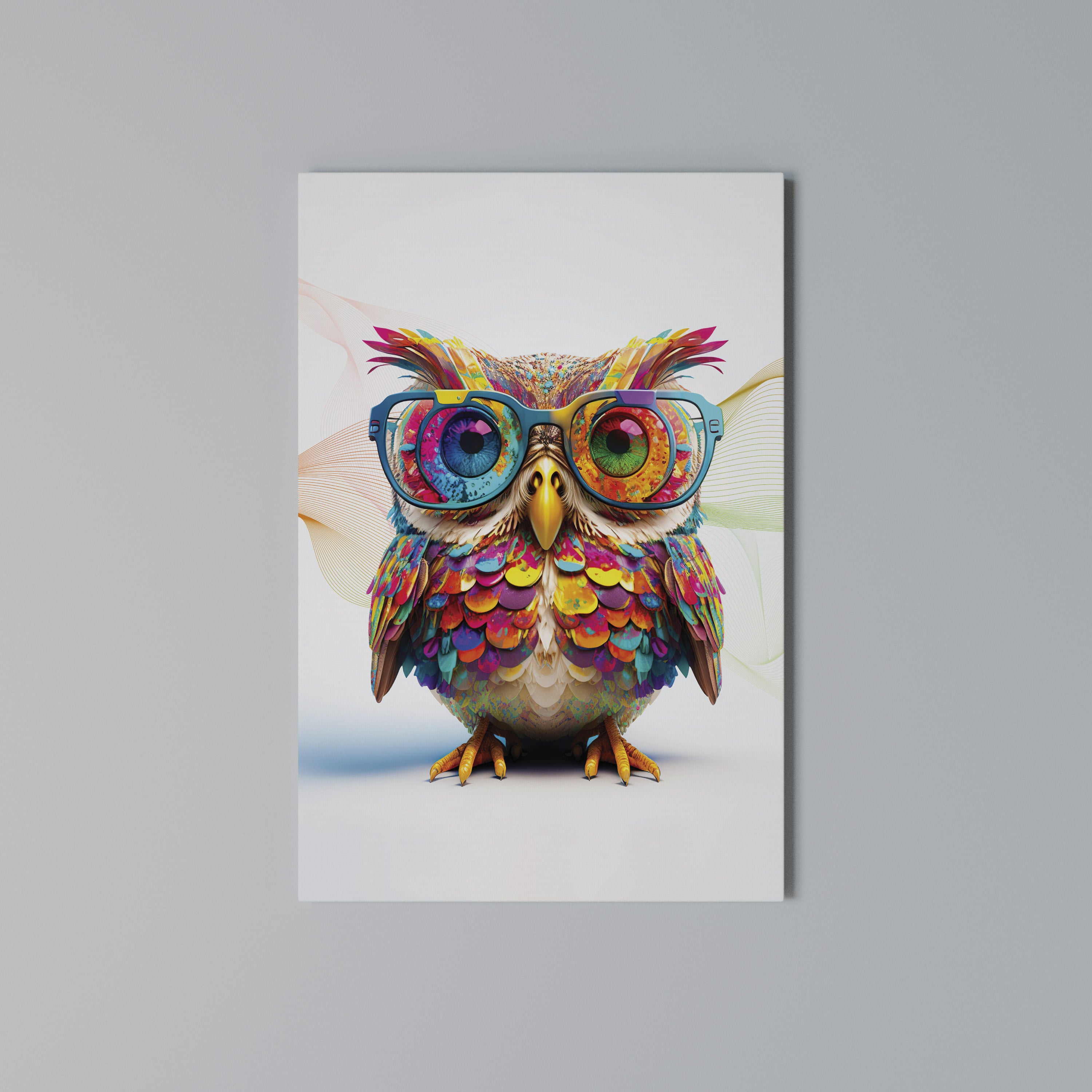 HOOT HOOT Vertical Canvas Print