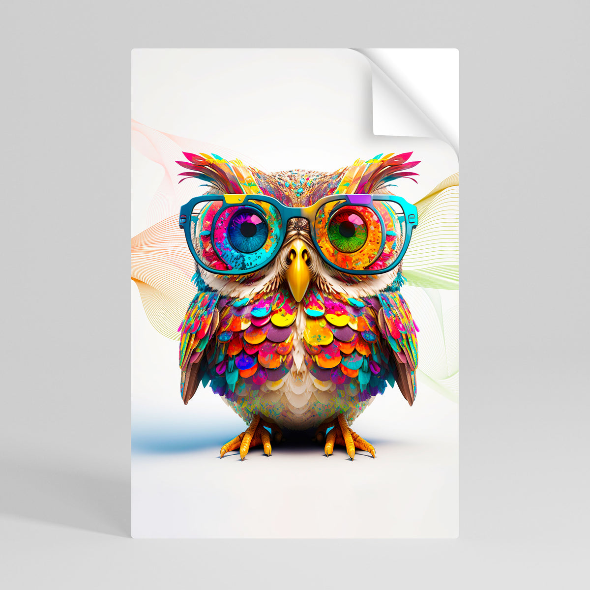 HOOT HOOT Självhäftande Vertikal Poster