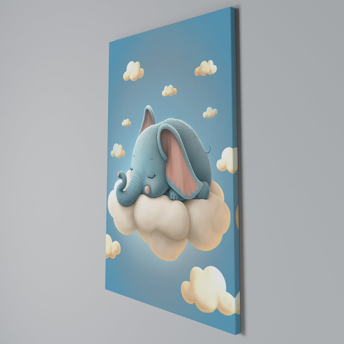 ELEPHANT DREAMS Vertical Canvas Print
