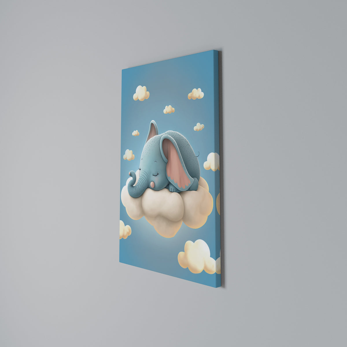 ELEPHANT DREAMS Vertical Canvas Print