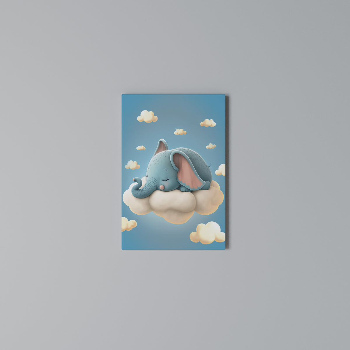 ELEPHANT DREAMS Vertical Canvas Print