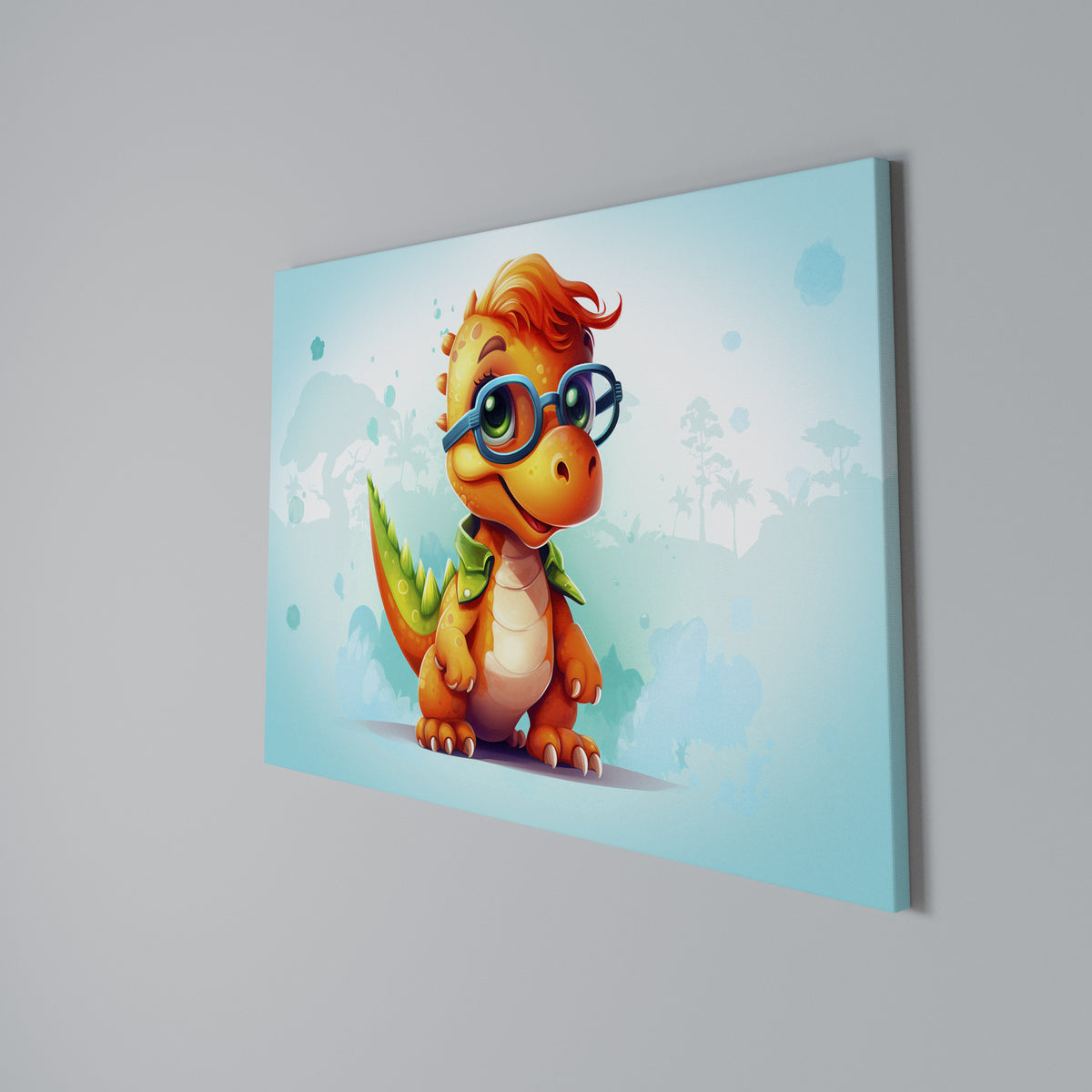 KIDDOSAURUS REX Horizontal Canvas Print