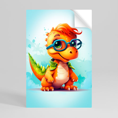 KIDDOSAURUS REX Poster Verticale Adesivo