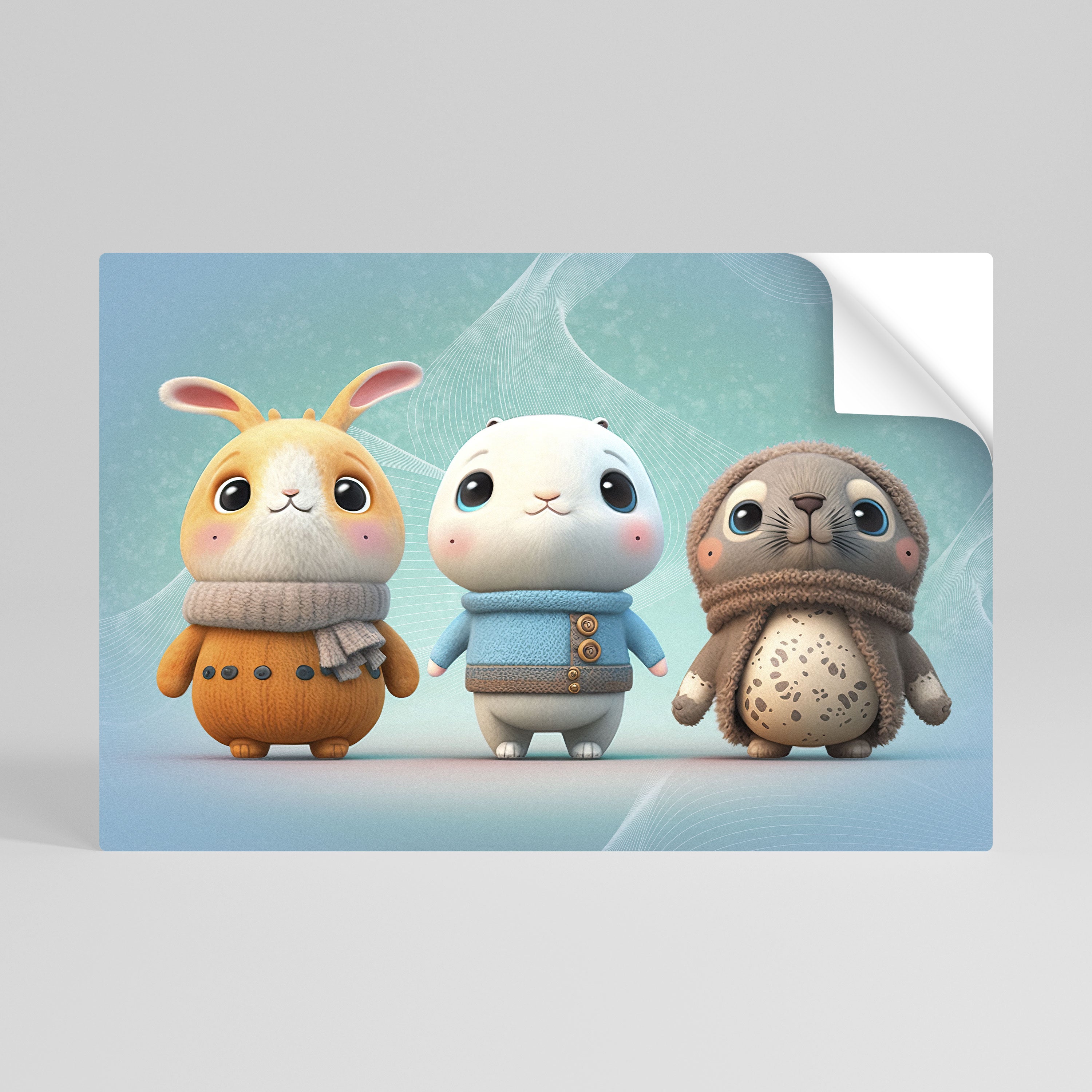 SWEETIES SQUAD Peel and Stick Horizontal Poster