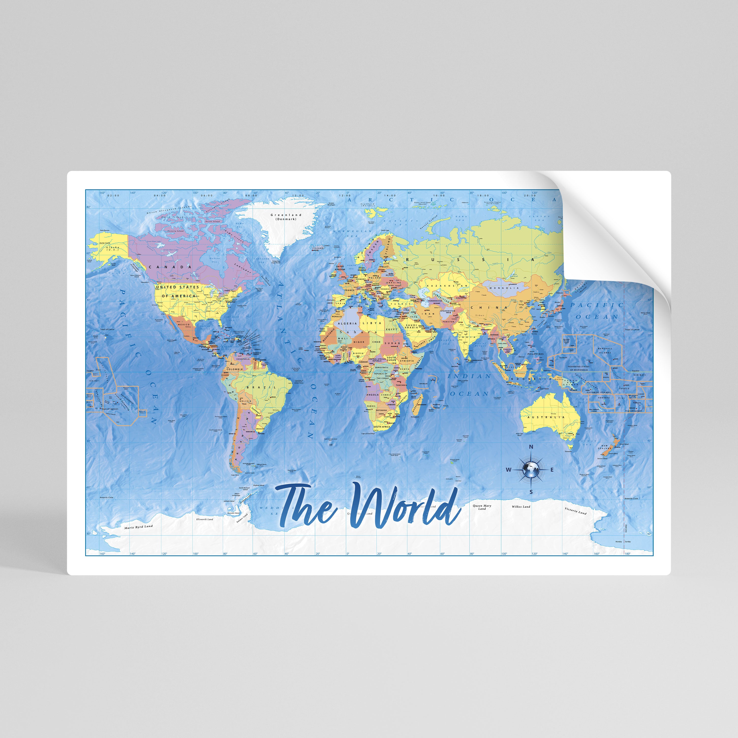 TERRAIN OF DISCOVERY [EN] Selbstklebendes Horizontal-Poster