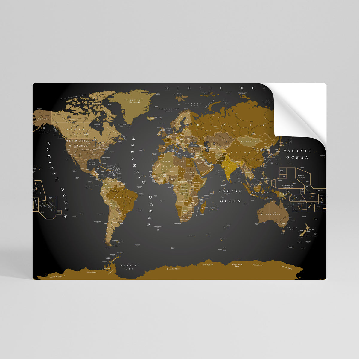 GLOBAL HARMONY MAP Αυτοκόλλητη Αφίσα οριζόντια