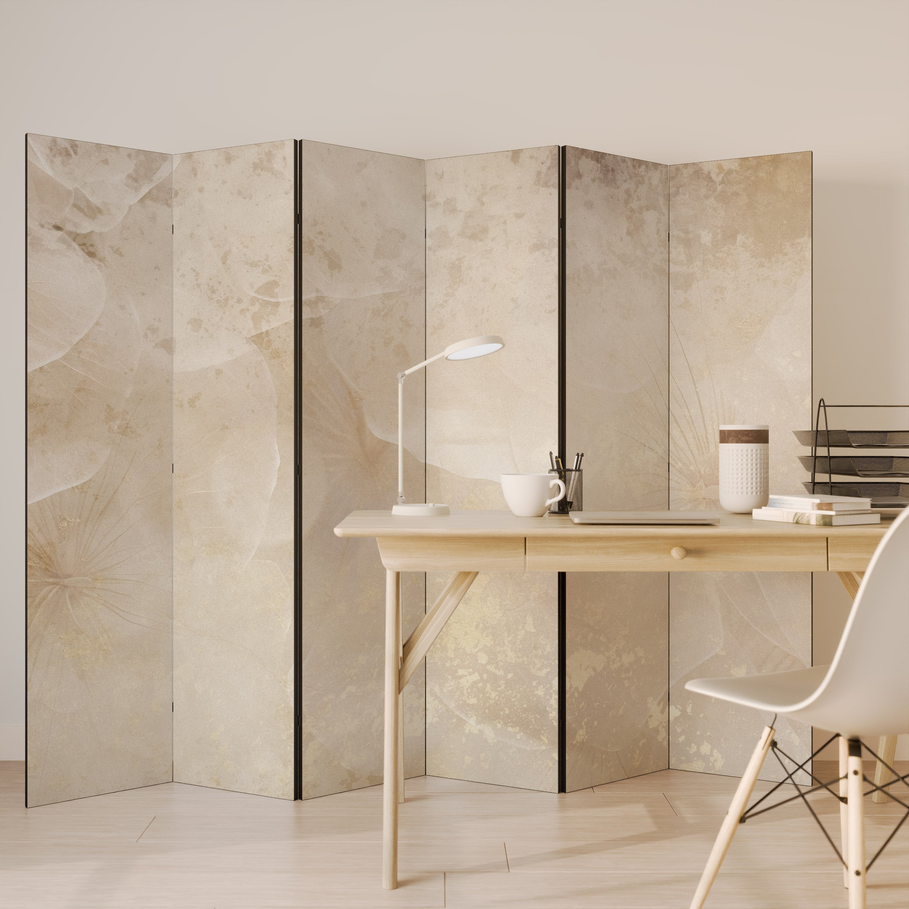 WHISPERING PETALS Rumsavdelare 6 paneler