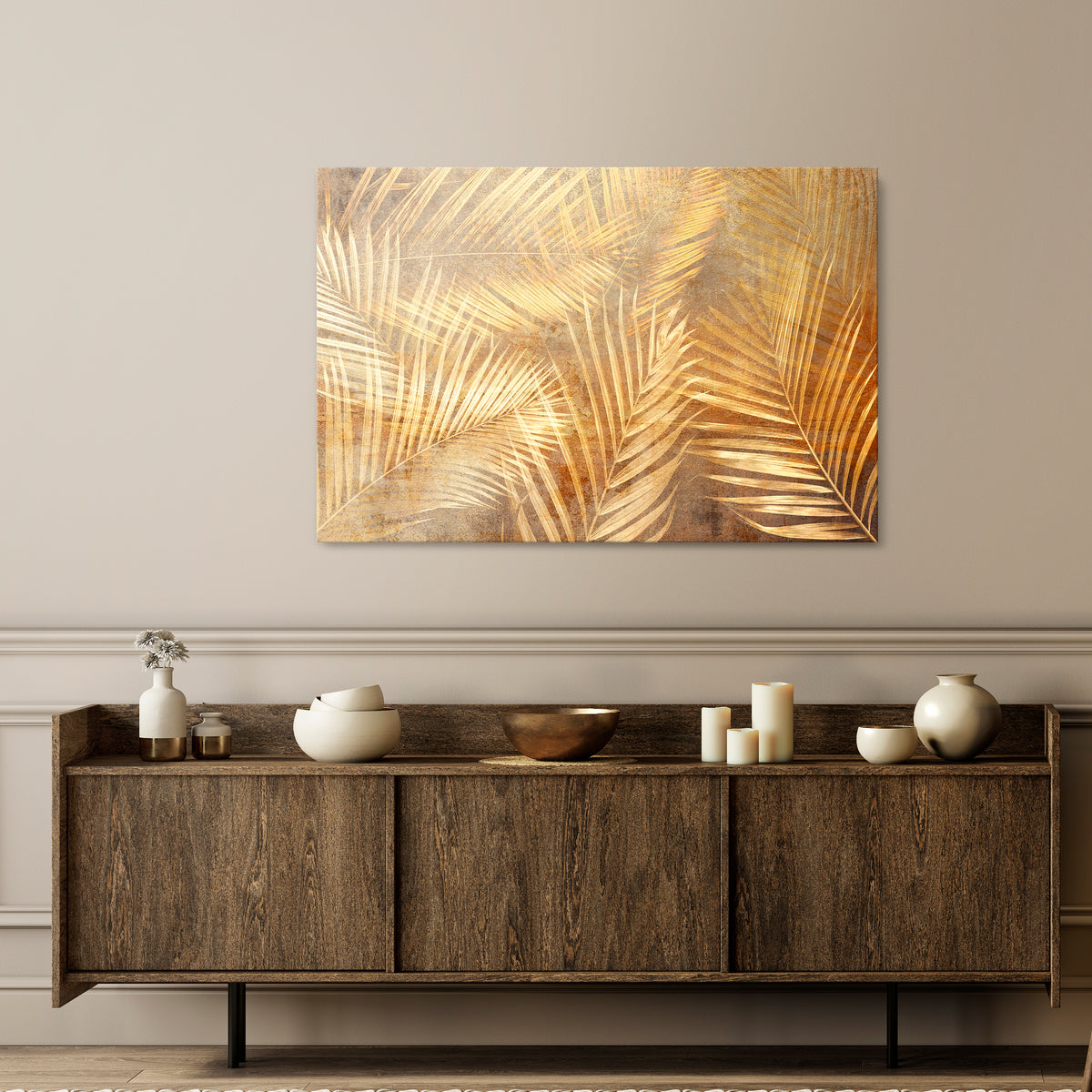 GOLDEN PALM DREAMSCAPE Stampa su tela orizzontale
