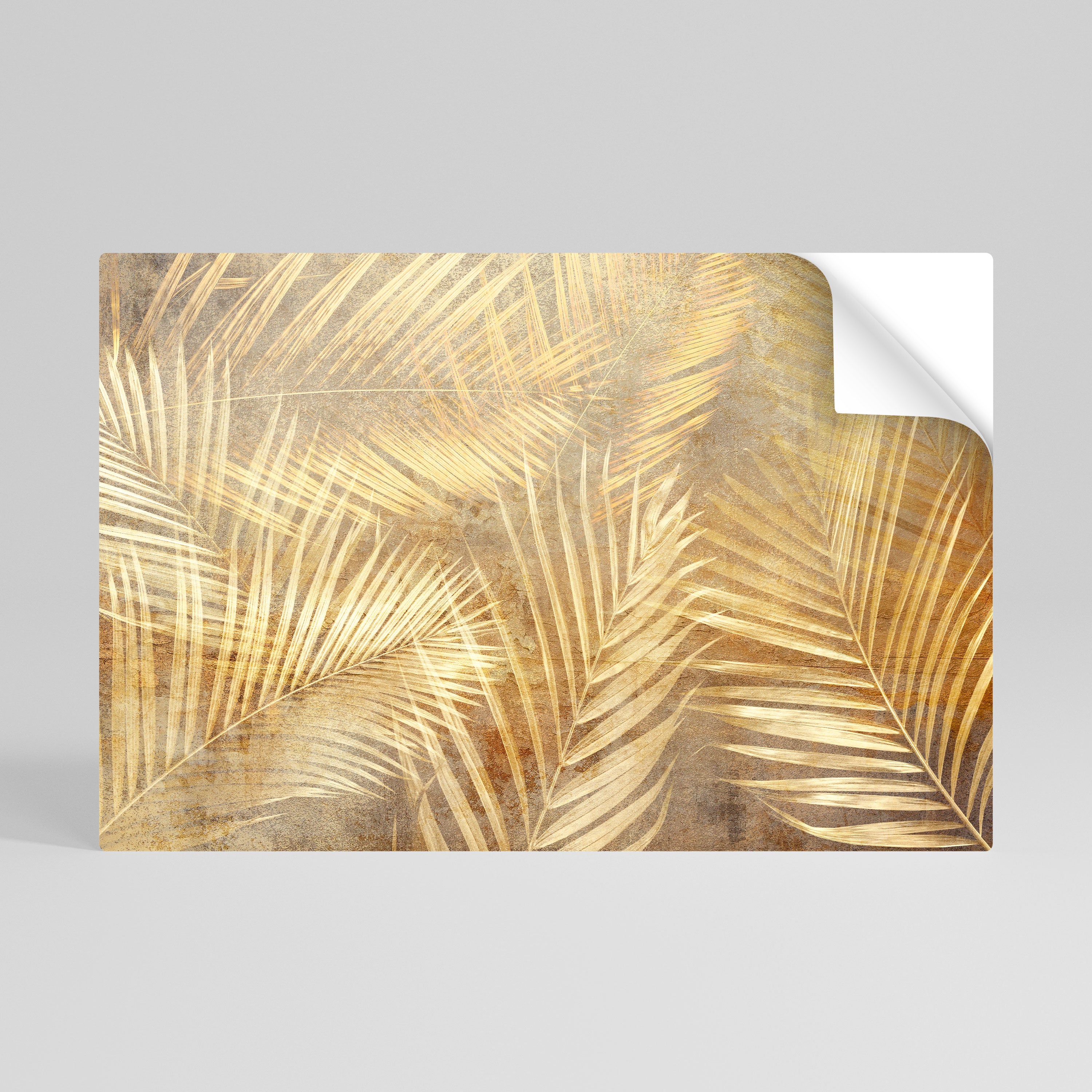 GOLDEN PALM DREAMSCAPE Selbstklebendes Horizontal-Poster
