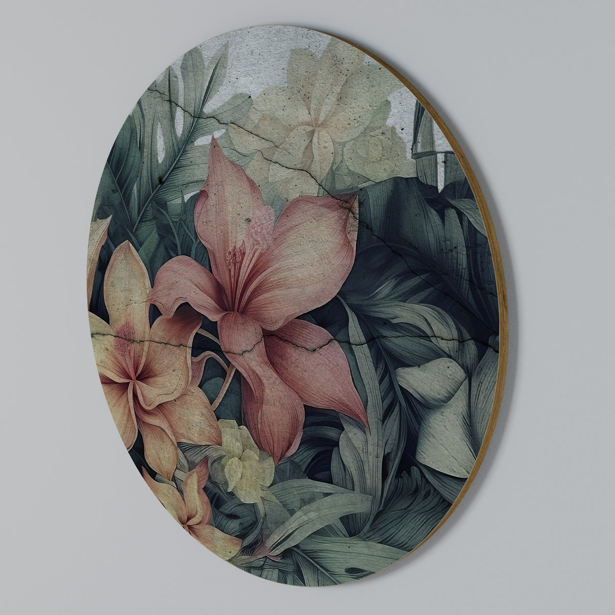 HEAVENLY BLOOM Rundes Wandbild