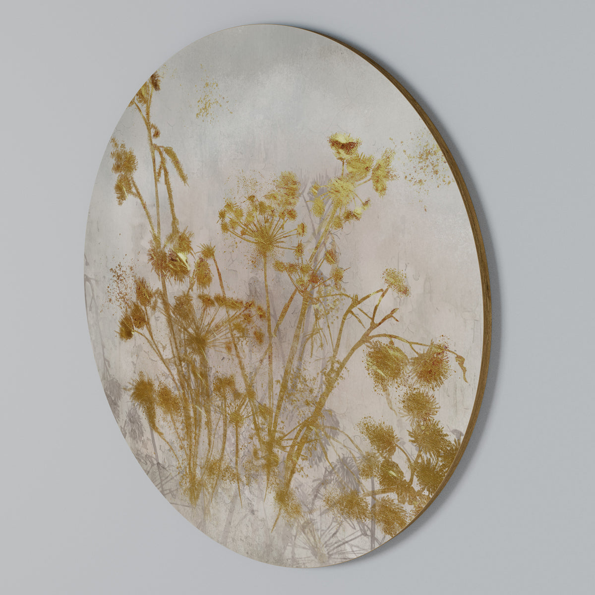 LONESOME SPRIG Rundes Wandbild