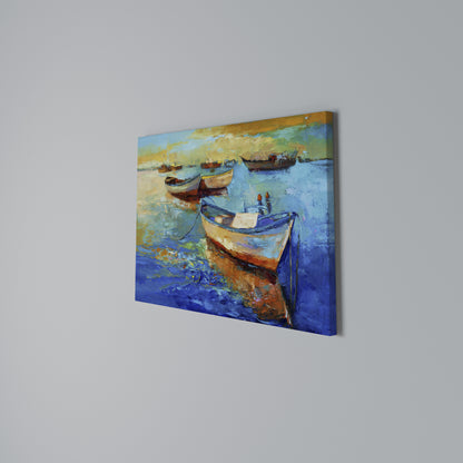 SERENE BOAT ESCAPADE Horizontal Canvas Print