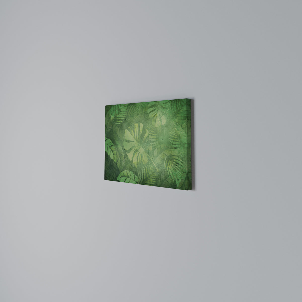 SUBTLE GREEN SYMPHONY Cuadro en lienzo horizontal