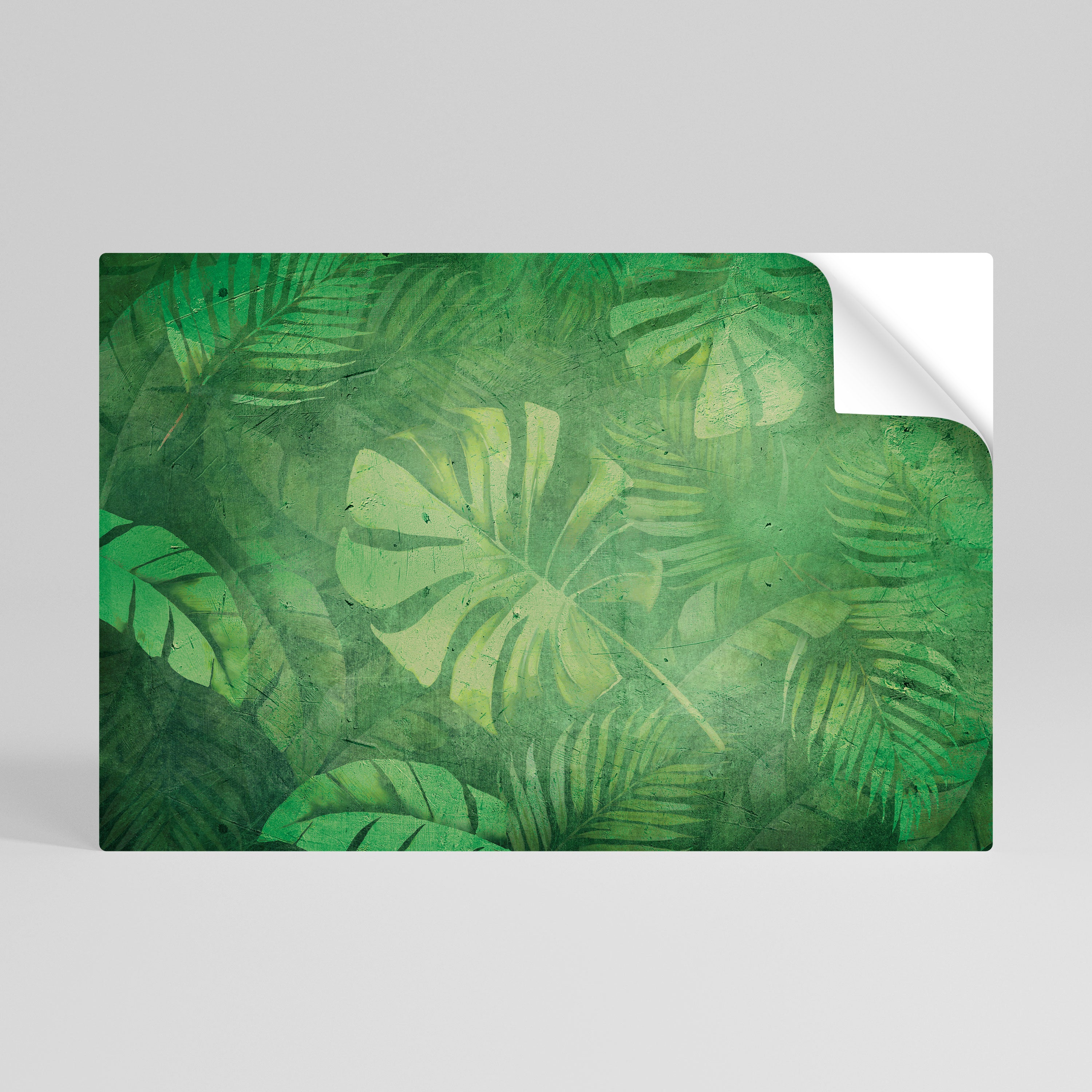 SUBTLE GREEN SYMPHONY Selbstklebendes Horizontal-Poster