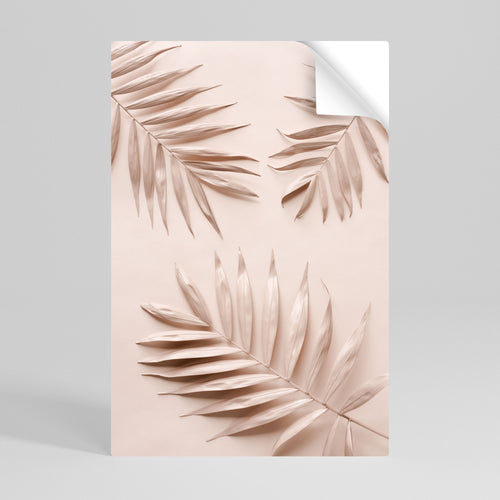 PINK PALM DREAMS Poster Verticale Adesivo