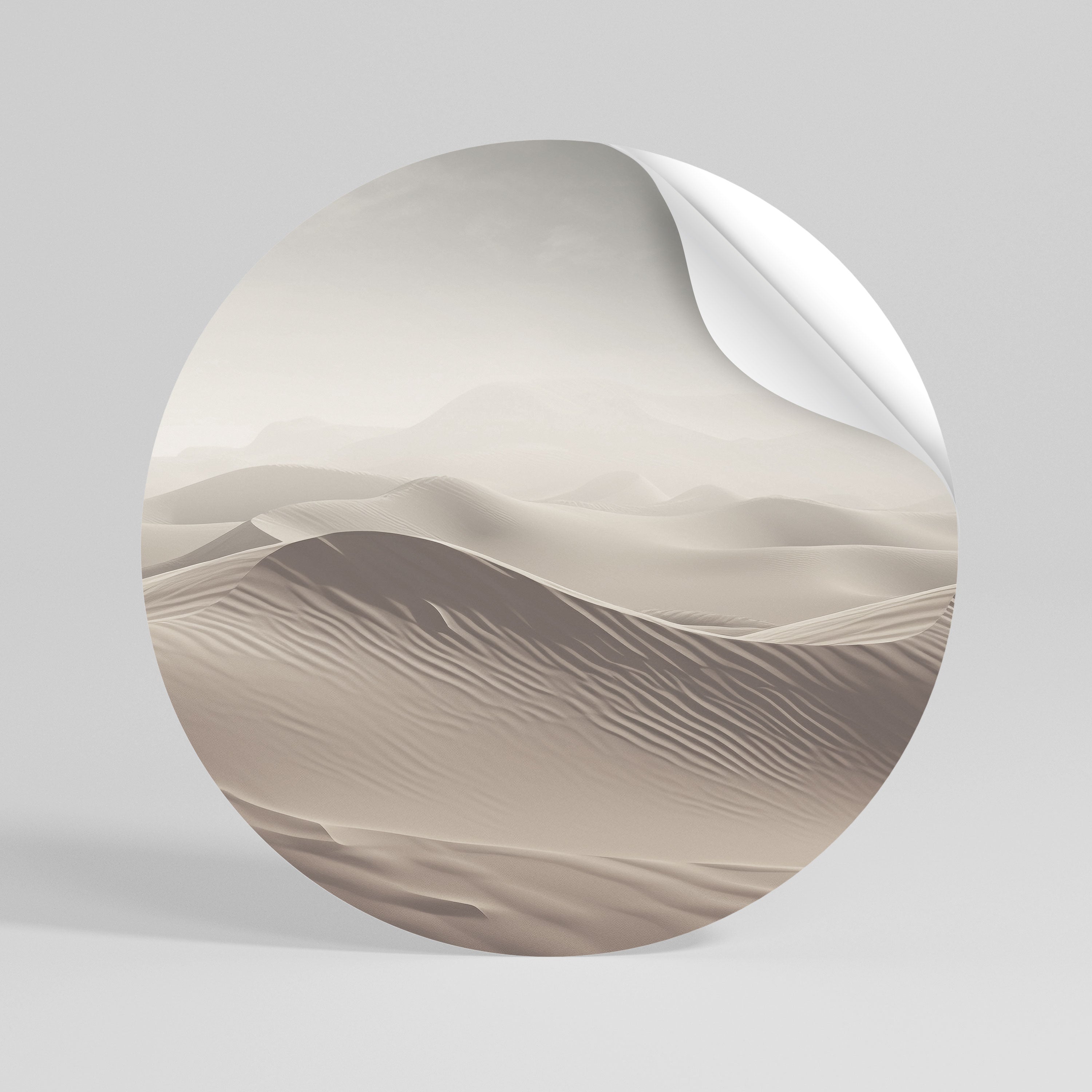 ECHOES OF DUNES Rund väggdekal