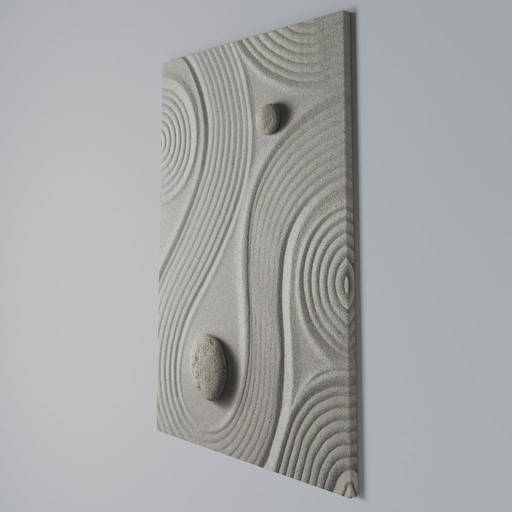 SANDSWIRL SERENITY Vertical Canvas Print