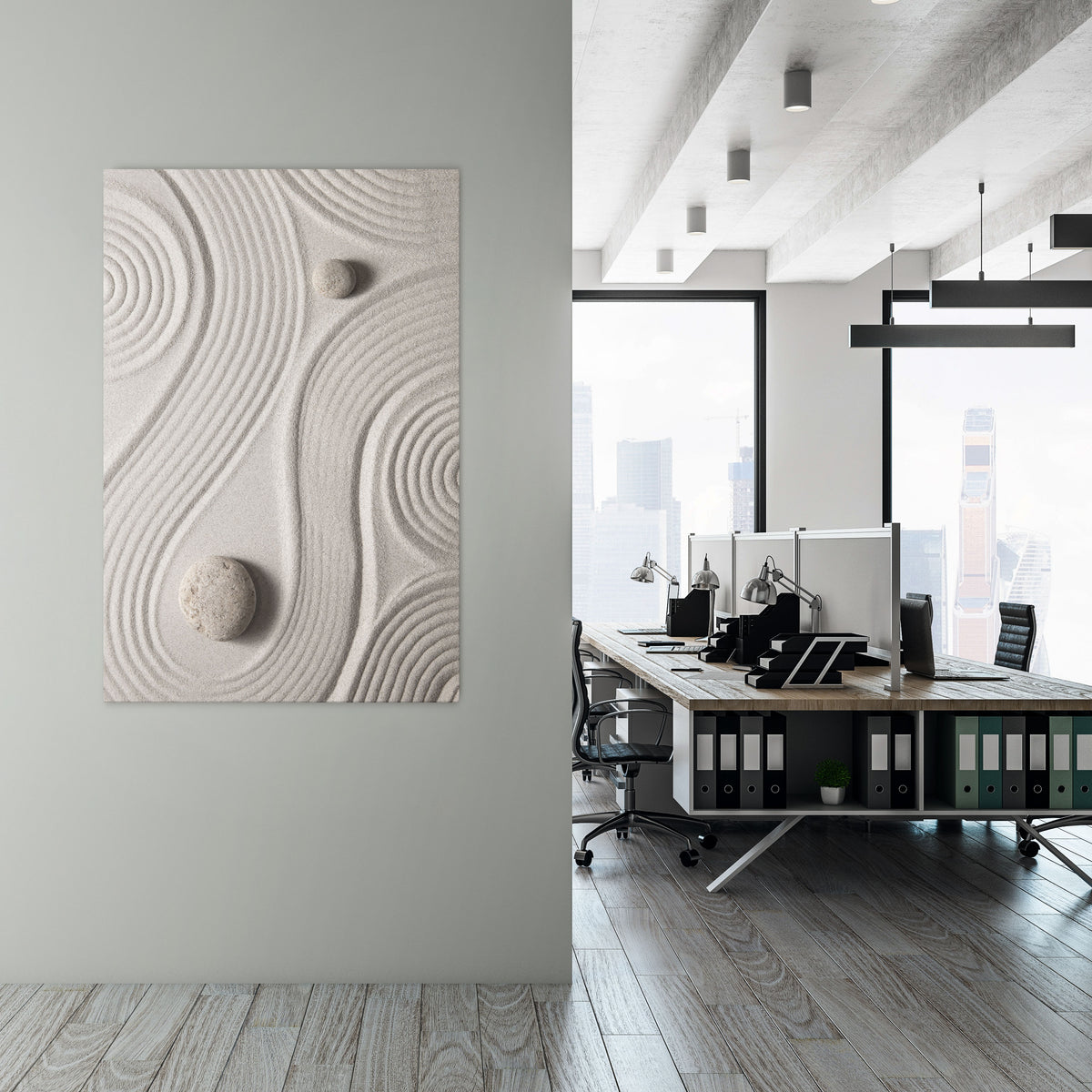 SANDSWIRL SERENITY Stampa su tela verticale