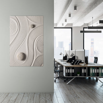 SANDSWIRL SERENITY Stampa su tela verticale