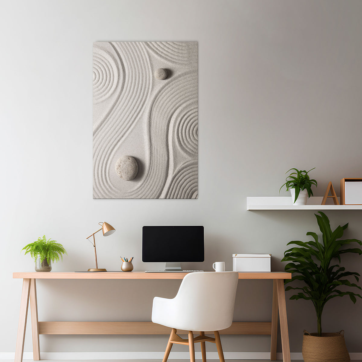 SANDSWIRL SERENITY Stampa su tela verticale