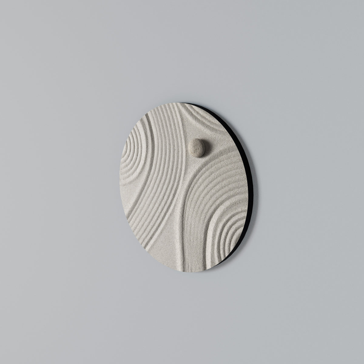 SANDSWIRL SERENITY Rundes Wandbild