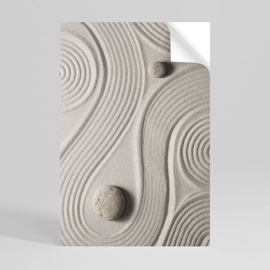 SANDSWIRL SERENITY Αυτοκόλλητη Αφίσα κάθετη