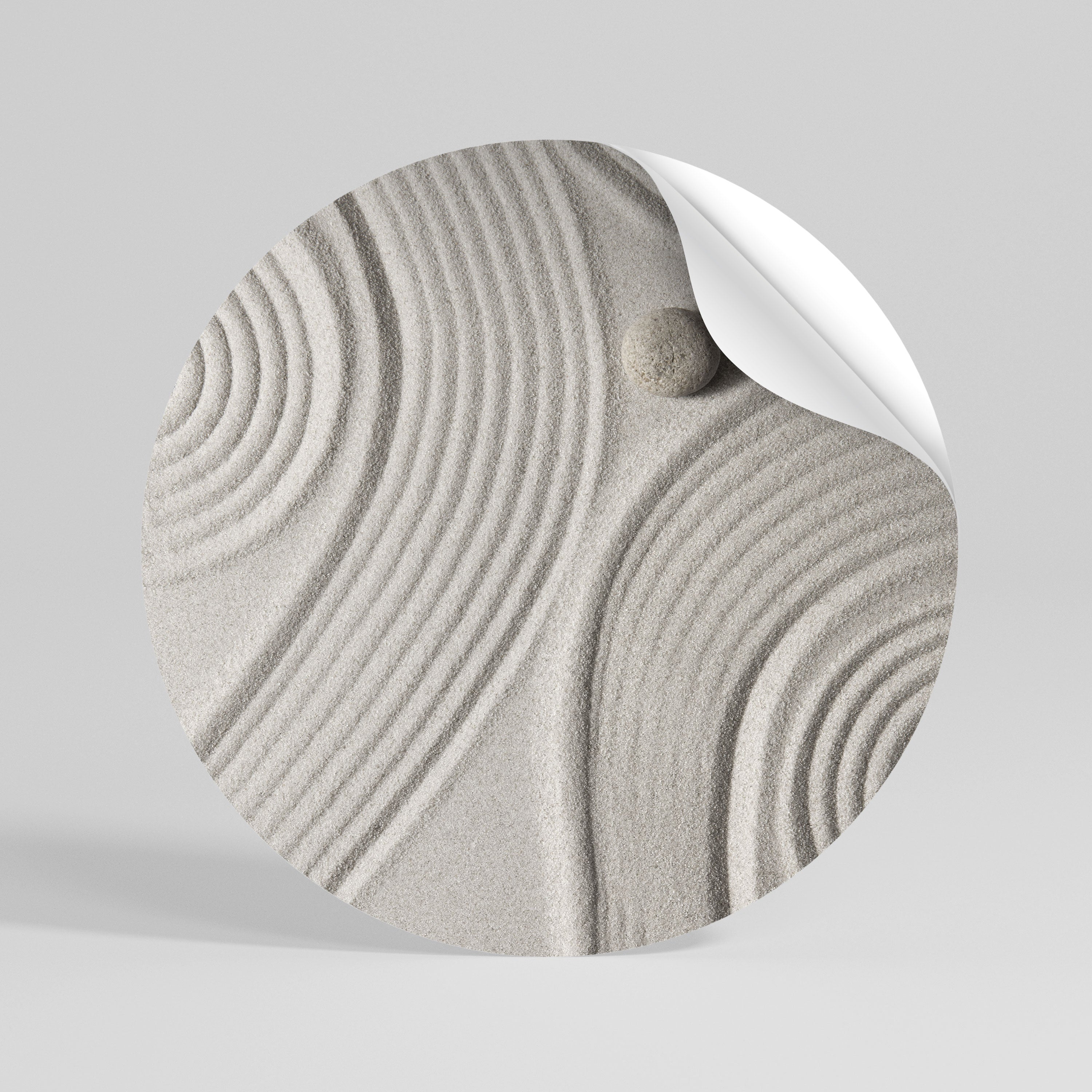 SANDSWIRL SERENITY Rund väggdekal