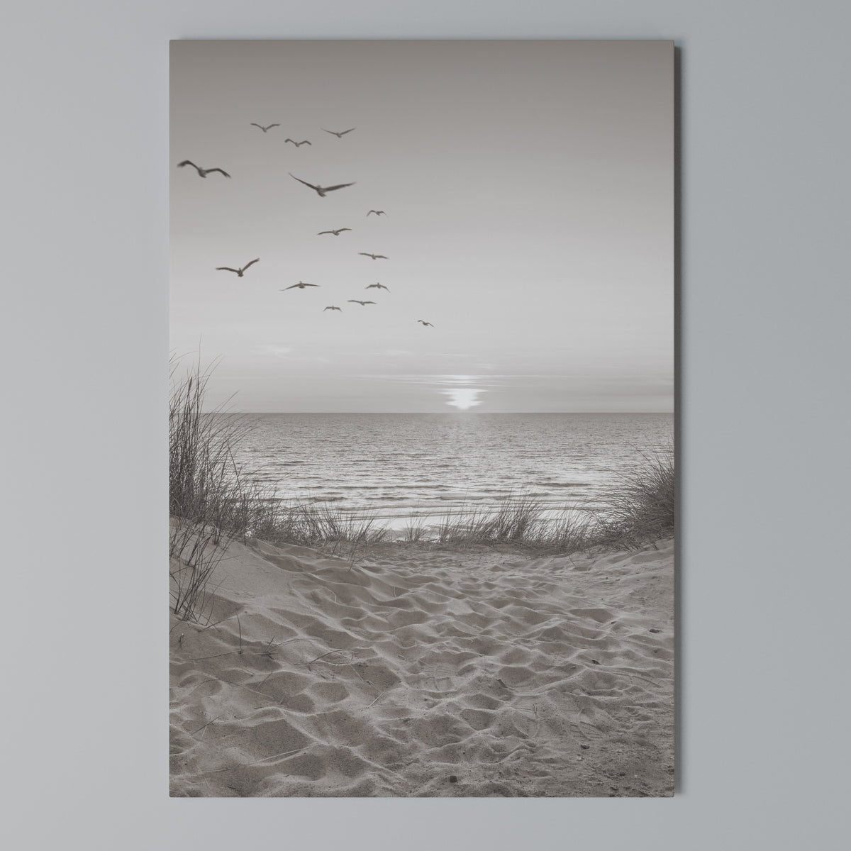 TIMELESS SEASCAPE Cuadro en lienzo vertical