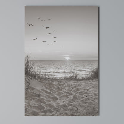 TIMELESS SEASCAPE Cuadro en lienzo vertical