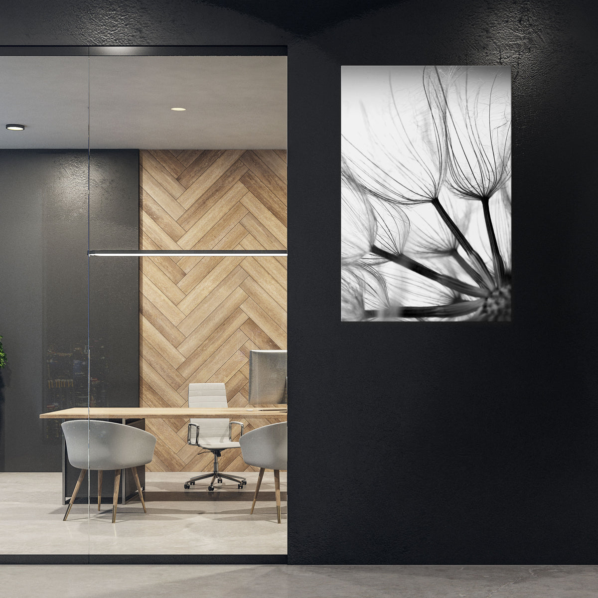 SILKEN FLIGHT Quadro em tela vertical