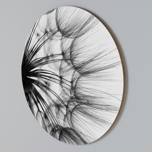 WHISPERING WILDFLOWER Round Wall Art