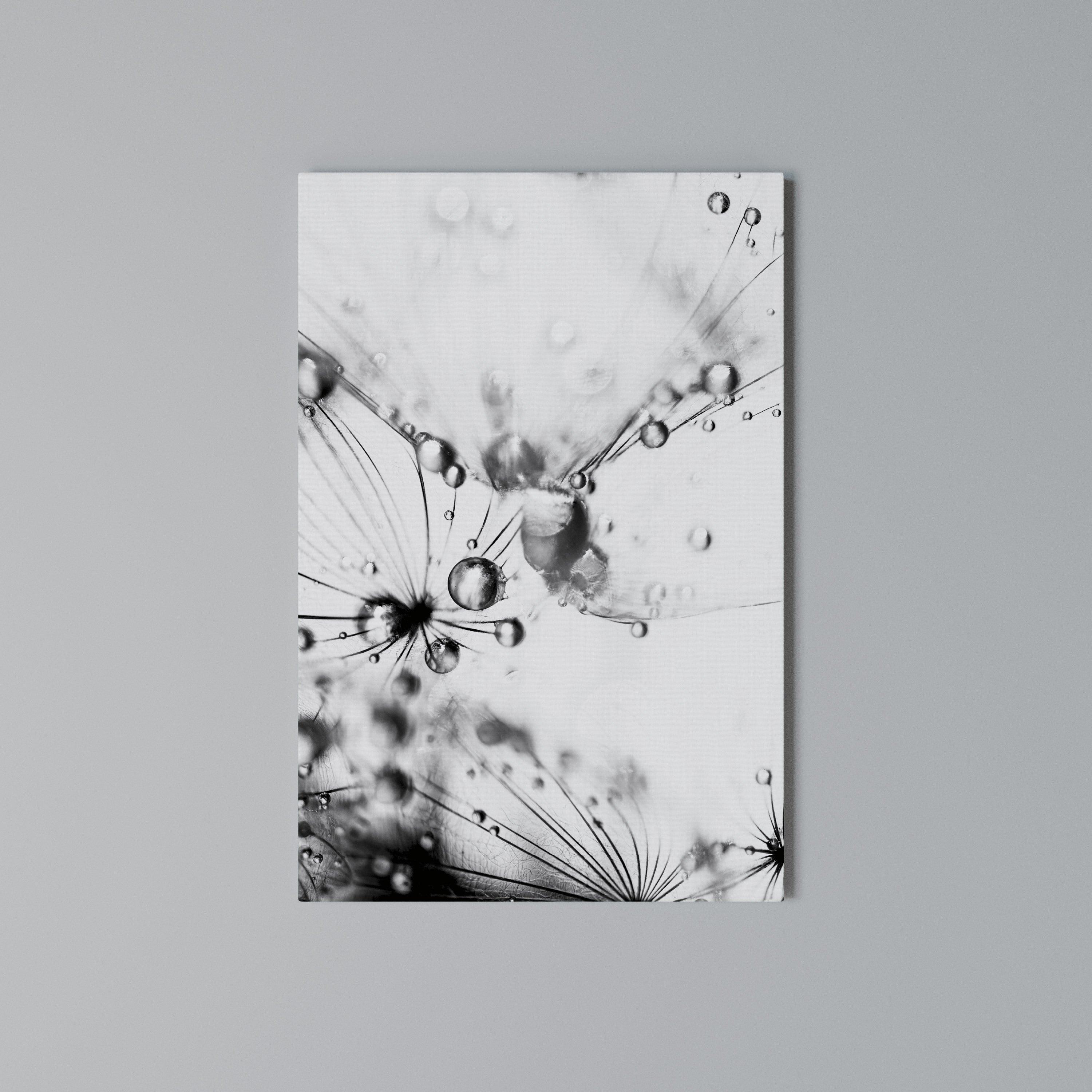 ELEGANT DROPLETS Vertical Canvas Print