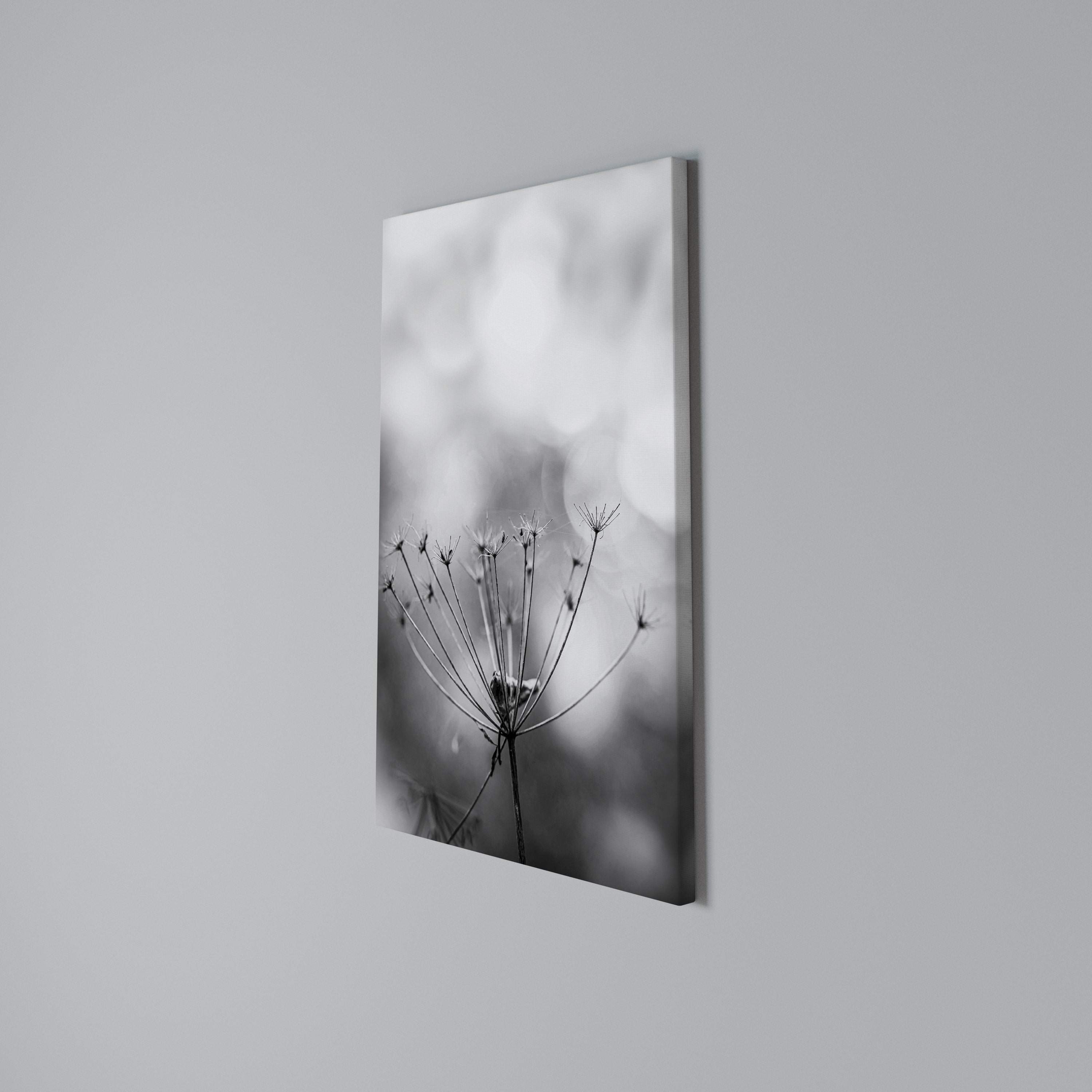 MINIMALIST BLOOM Vertical Canvas Print