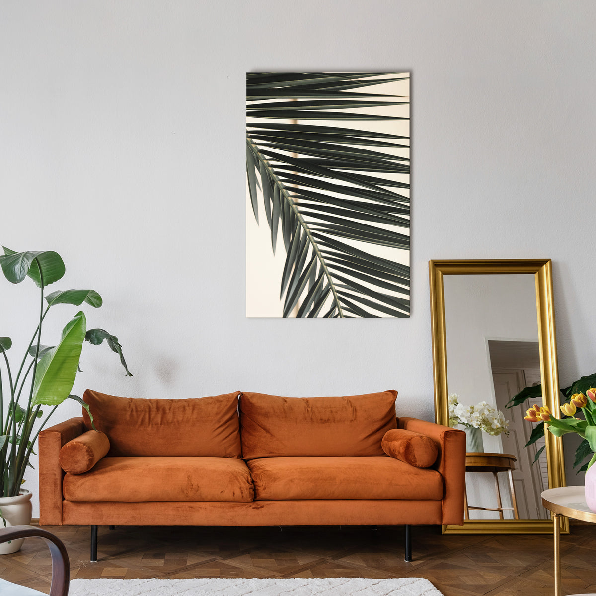 PALM SYMPHONY Κατακόρυφος Πίνακας σε Καμβά