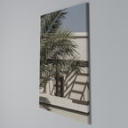 PALM SHADOW DANCE Vertical Canvas Print