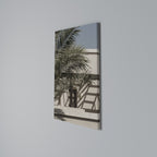 PALM SHADOW DANCE Vertical Canvas Print