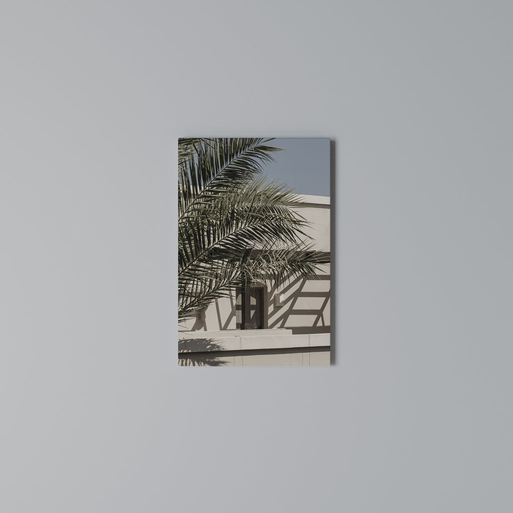PALM SHADOW DANCE Vertical Canvas Print